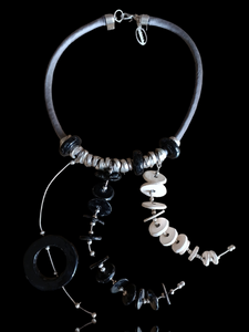 Interstellar ceramic necklace