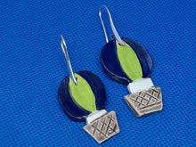 Load image into Gallery viewer, Multicolor &quot;Mongolfiere&quot; ceramic earrings.
