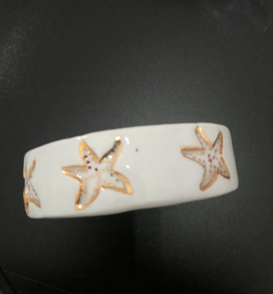 Scultura Stelle Marine Bracciale in ceramica