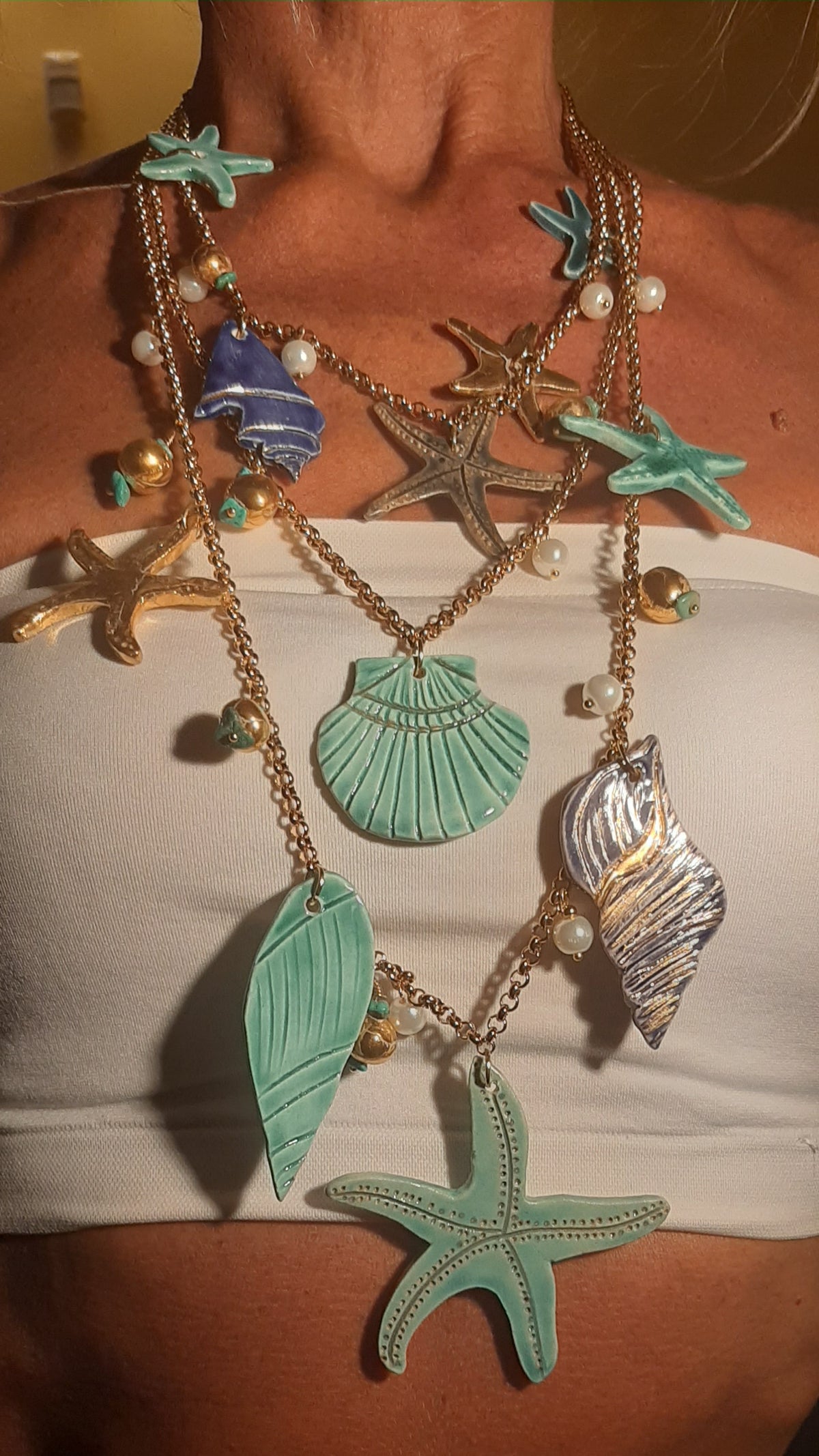 Stella di Mare ceramic necklace