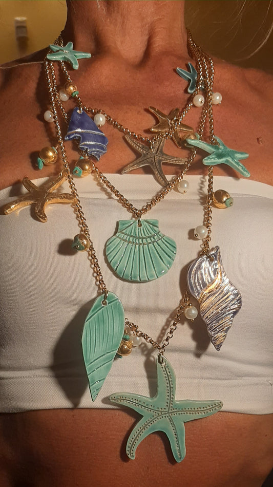 Stella di Mare ceramic necklace