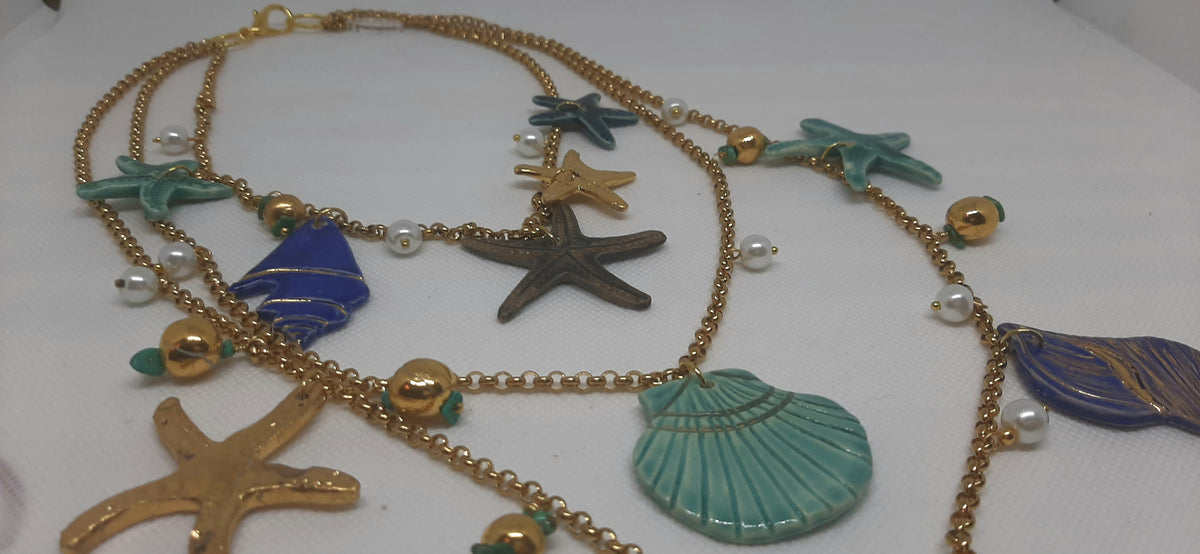 Stella di Mare ceramic necklace
