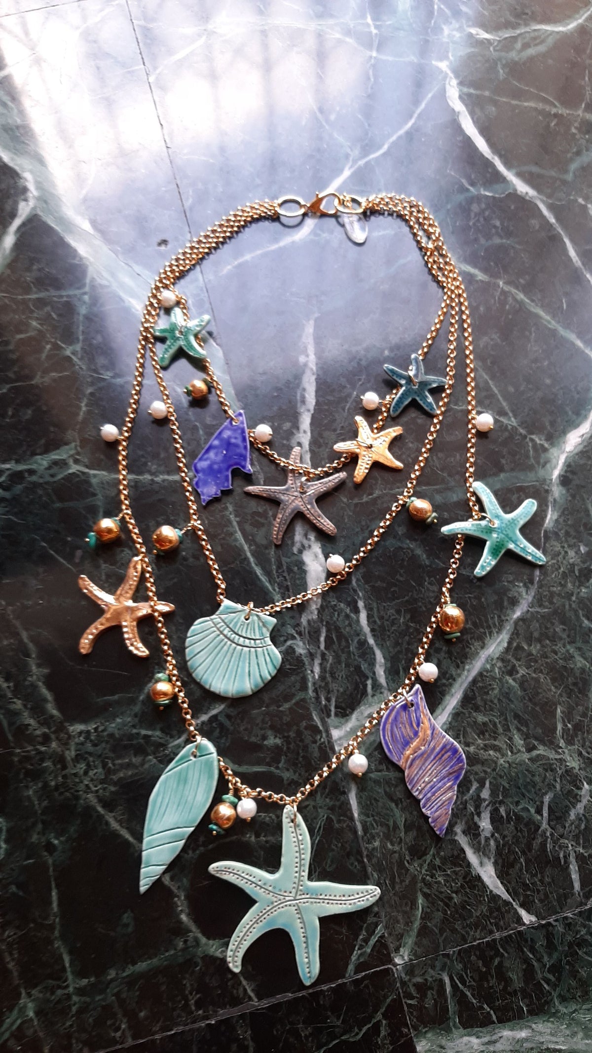 Stella di Mare ceramic necklace