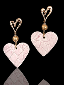 Earrings "The Pink Hearts"