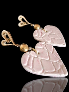Earrings "The Pink Hearts"